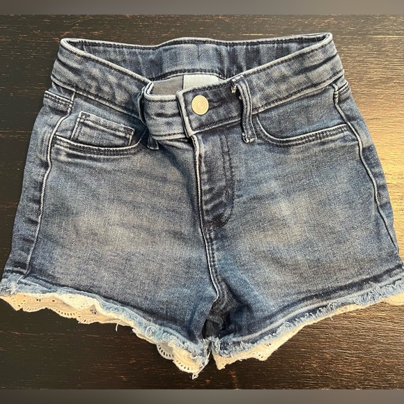 jumping beans Other - Girls Crochet-Hem Denim Shorts